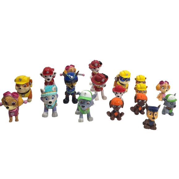 Nickelodeon Other - Paw Patrol Action Figures 18 Lot Chase Marshall Skye Rocky Rubble Everest Zuma